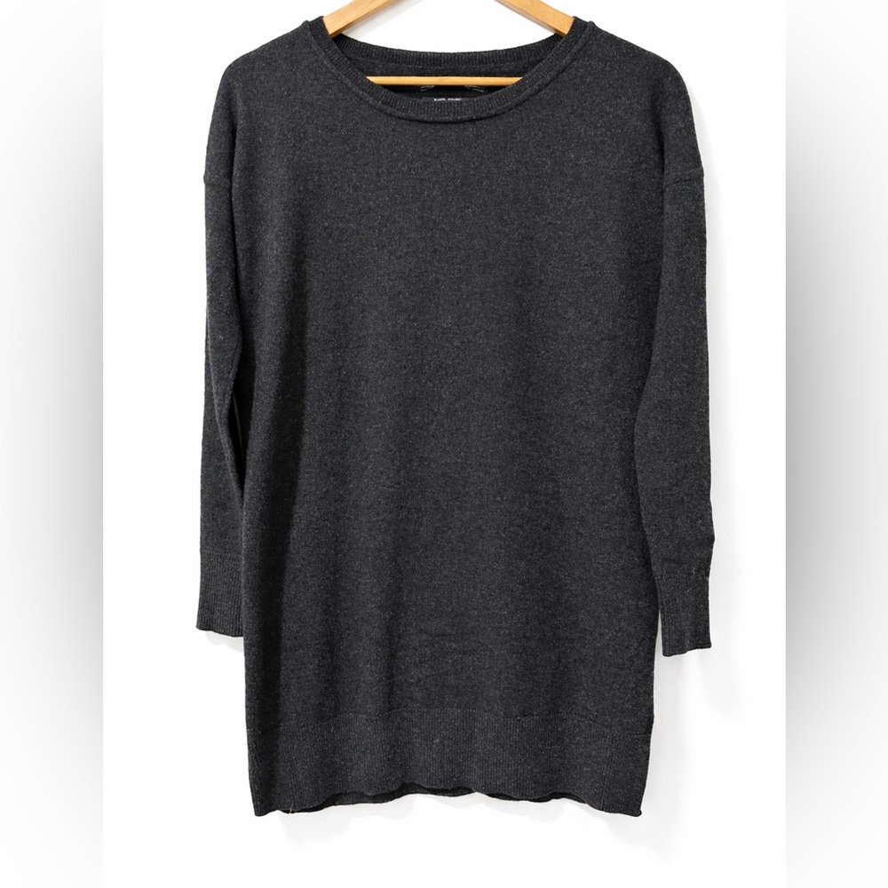 All Saints Charcoal Cashmere Sweater Dress